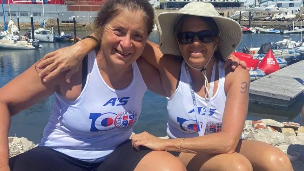 Paula Galuppo y Paula Chutreau se destacaron en Mar del Plata. 